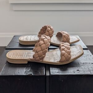 Dolce Vita Braided Sandals in Tan